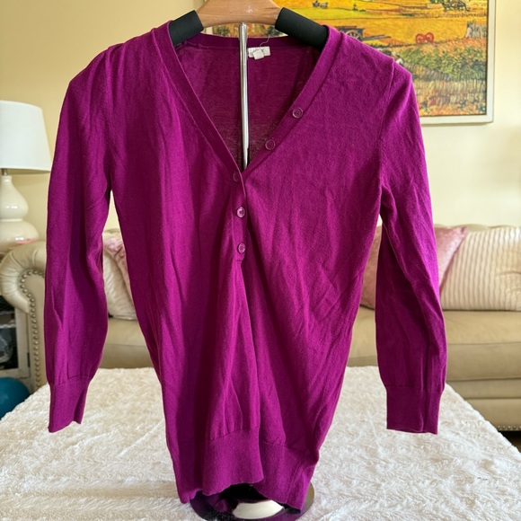 J. Crew Cardigan Sweater V-Neck Long Sleeve - Picture 1 of 7